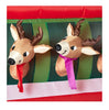Santa with Reindeer in Cable Car Stable Christmas Inflatable 12FT Wide