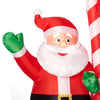 Santa with Reindeer in Cable Car Stable Christmas Inflatable 12FT Wide