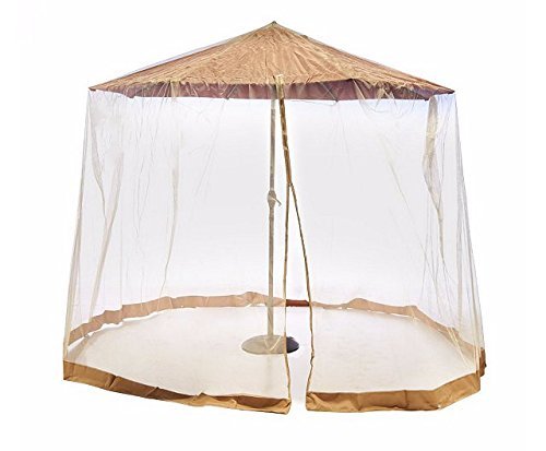 Southern Casual Living Canopy Patio Umbrella Mosquito/Insect Screen & Netting Enclosure with Carrying Bag