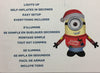 Gemmy Airblown 9' Tall Minion Carl In Sweater Christmas Inflatable Indoor Outdoor Holiday