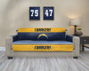NFL San Diego Chargers Quilted Sofa Cover Protectors With Pockets