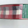 Kirkland Signature Red Black White Gingham Check Plaid Wire Edge Ribbon Christmas 50 Yard Roll 1.5" Wide