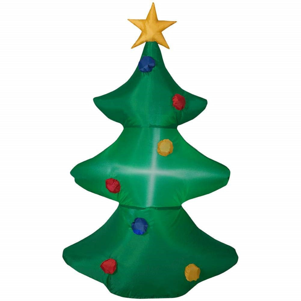 Home Accents 3.51 ft. Pre-lit Inflatable Christmas Tree Airblown Yard Display