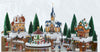 30-Piece Christmas Village with Lighted Gazebo and Music
