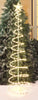 Holiday Time 6' Lighted Spiral Christmas Tree Sculpture, Clear