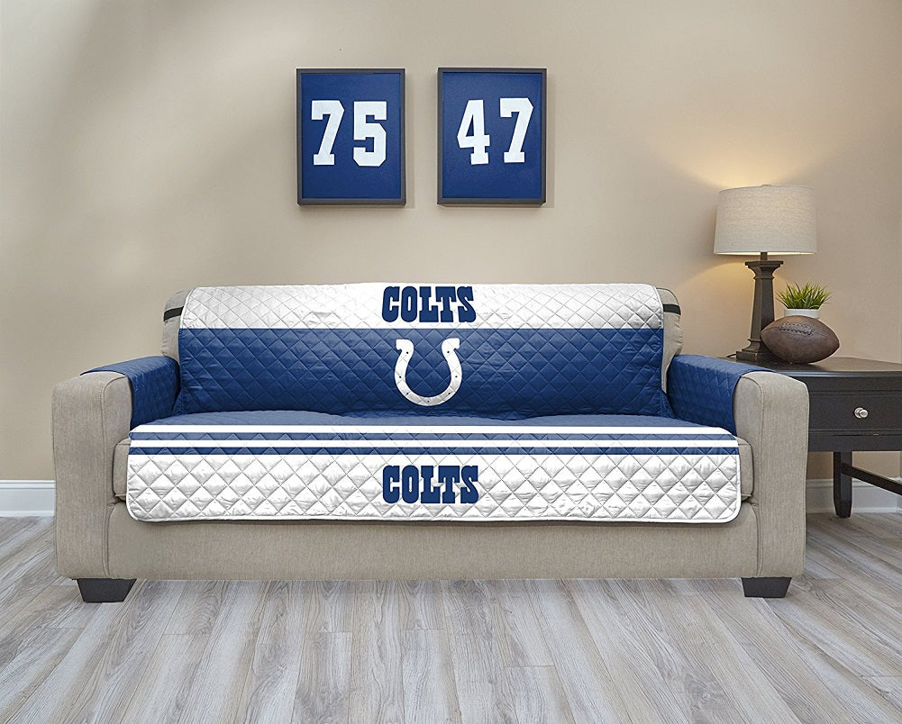 NFL Indianapolis Colts Sofa Waterproof Furniture Protectors With Pockets
