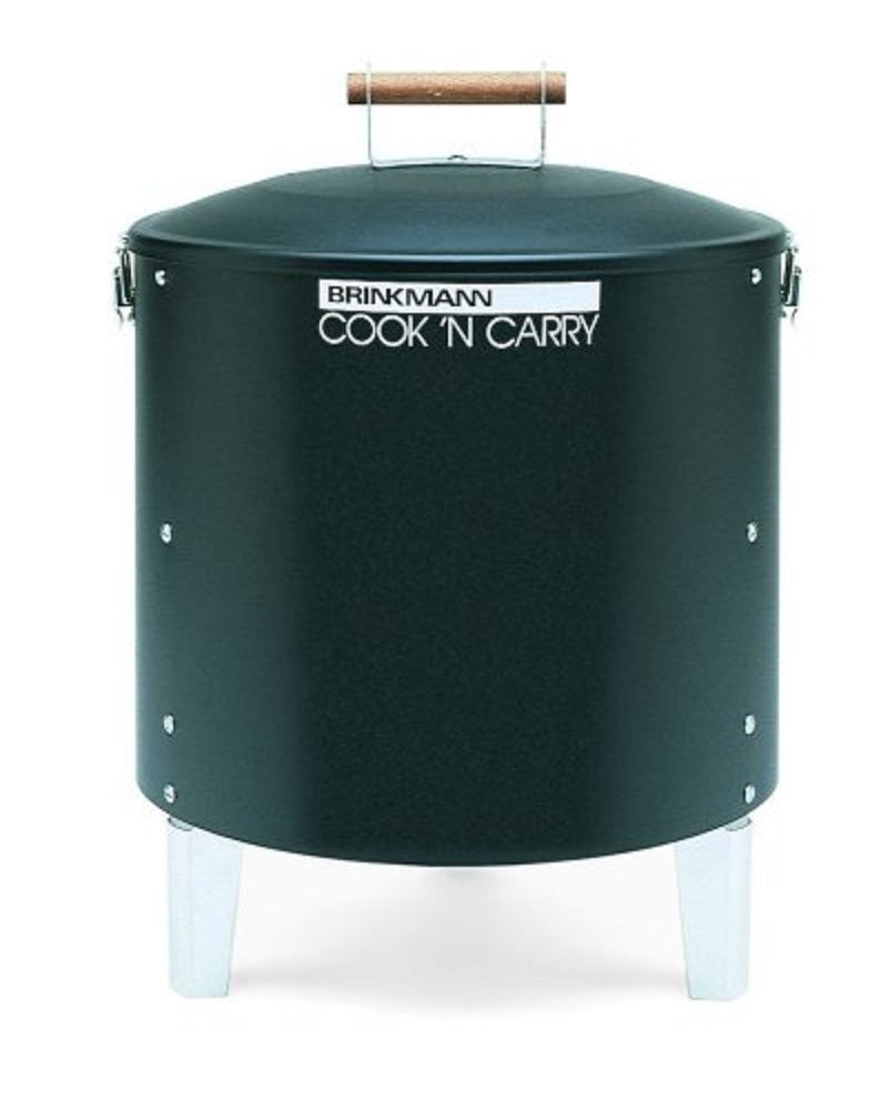 Brinkmann 810-5030-6 Cook'N Carry Charcoal Smoker and Grill, Black (Discontinued by Manufacturer)