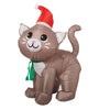 Holiday Time Inflatable 3.5 Feet Tall Cuddly Christmas Kitten