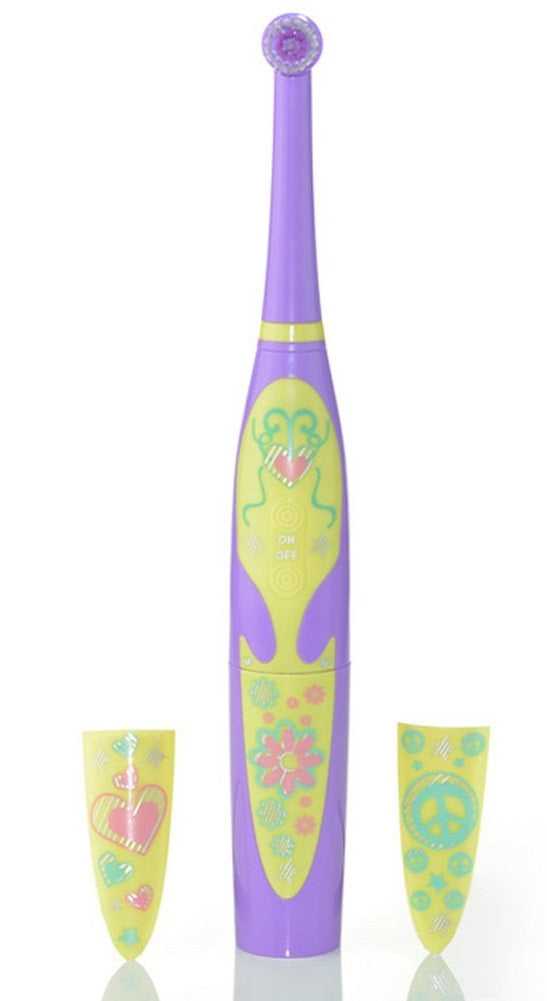 DazzlePro Kids Rotary Tooth Brush (Doodles Edition) with Musical Timer