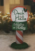 Airblown Holiday Inflatable Deck the Halls with Boughs of Holly sign 3.5 ft tall