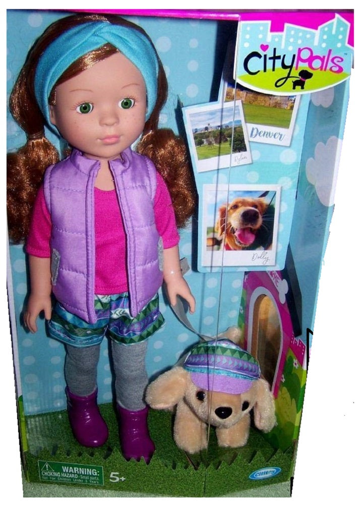 City Pals Doll Denver Dyan Doll & her Dog Dolly