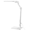 Catalina Lighting Tensor 22.13" LED Adjustable Desk Lamp & Clamp 2pc Set, White