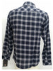 Dickies Men's Flannel Long Sleeve Button Down Shirt, Dark Navy, XX-Large