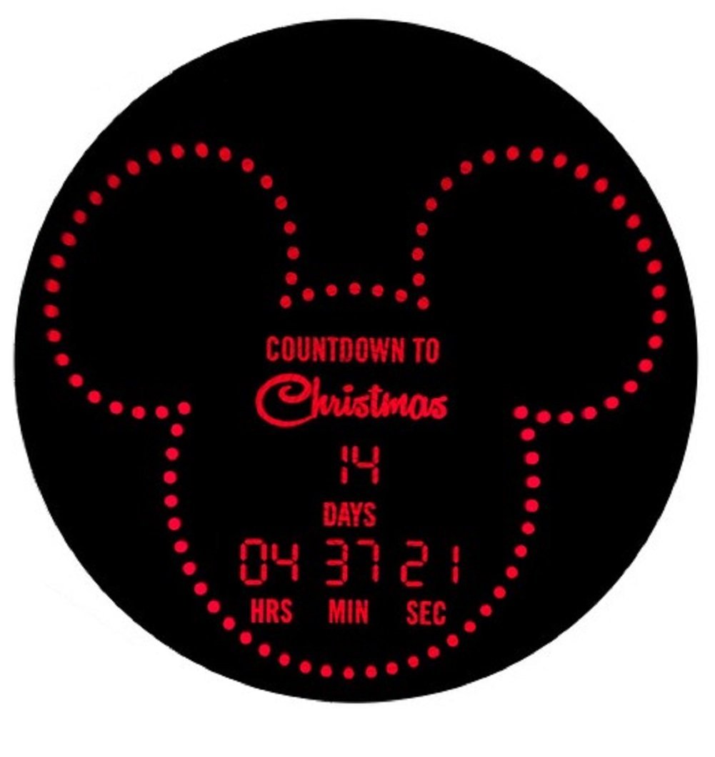 Disney Magic Holiday Mickey Mouse Countdown Lightshow Projector Red Light