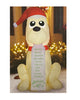 Gemmy Holiday Time Inflatable Dog with Naughty List 5.5 FT Tall