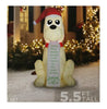 Gemmy Holiday Time Inflatable Dog with Naughty List 5.5 FT Tall
