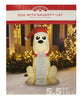 Gemmy Holiday Time Inflatable Dog with Naughty List 5.5 FT Tall