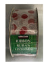 Kirkland Signature Christmas Red and Silver Dotted Silver Wired Edge Ribbon