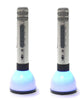 Singing Machine Duet Portable Bluetooth Speaker with Microphone 2-Pack