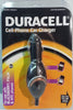 Duracell Cell Phone Car Charger for use with Blackberry, PALM & HTC Phones