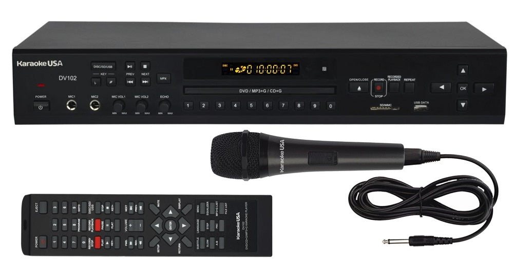 Karaoke System Recorder & DVD Player  CD/CDG/MP3G/SD/USB/MP3