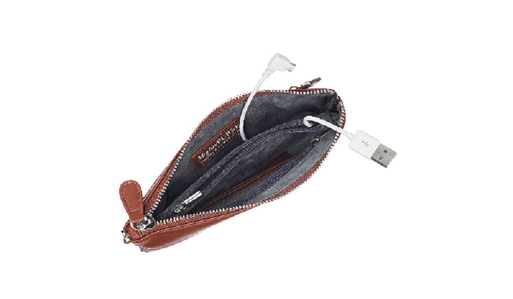 Handbag Butler Handbag Butler Quilted Nylon 2-in-1 Bag with 3000 mAh Cell Phone Charg ...