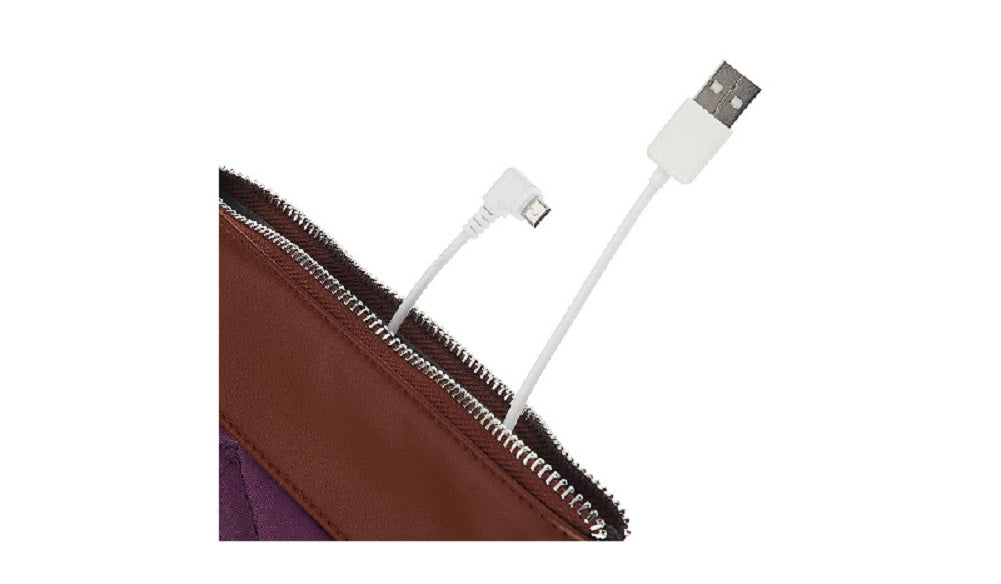 Handbag Butler Handbag Butler Quilted Nylon 2-in-1 Bag with 3000 mAh Cell Phone Charg ...