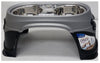 Petmate Easy Reach Diner Elevated Double 3 Cup Dog Feeder Brushed Nickel Black