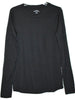 Eddie Bauer Womens Size X-Large Scoop Neck Long Sleeve Tee, Black