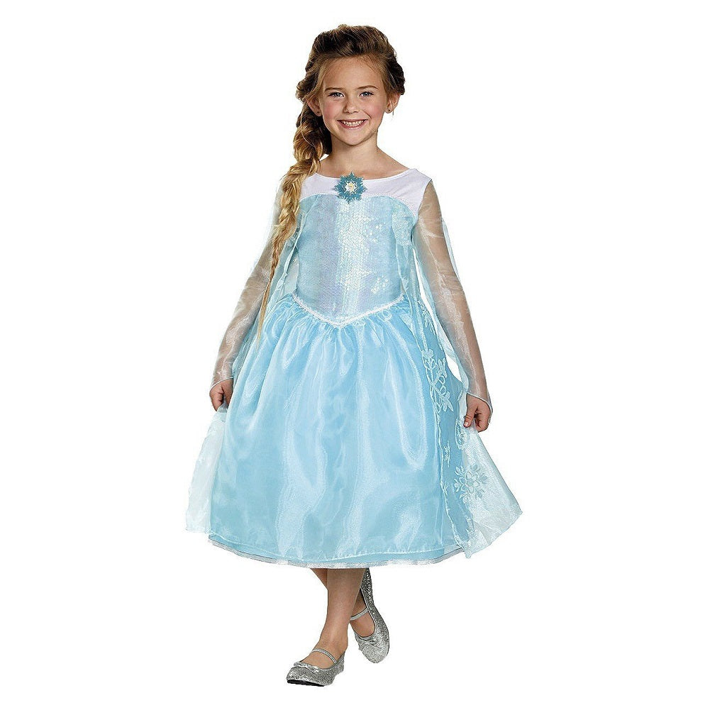Disguise Frozen Elsa Sequin Deluxe Costume, Child Small (4-6X)