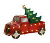 Trim-A-Tree 34-in Freestanding Metallic Truck with Tree, Constant Clear Lights