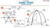 Pacific Play Tents Kids Fairy Blossom Gigantic Dome Tent 72" x 60" x 49"