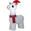 Gemmy 3.5' Tall Inflatable Llama with Santa Hat Outdoor Holiday Decoration