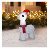 Gemmy 3.5' Tall Inflatable Llama with Santa Hat Outdoor Holiday Decoration