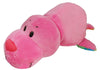 FlipaZoo 16" Plush 2-in-1 Pillow - Pink Seal Transforming to Rainbow Dolphin