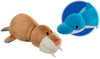 FlipaZoo 16" Plush 2-in-1 Pillow - Blue Dolphin Transform to Brown Walrus