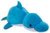 FlipaZoo 16" Plush 2-in-1 Pillow - Blue Dolphin Transform to Brown Walrus