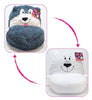 FlipAZoo Plush 2 in 1 Flipping Play Chair  Polar Bear to Husky
