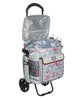 Member's Mark Collapsible & Insulated Rolling Tote - Turquoise Floral