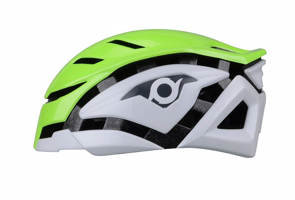 Now FURI - Adult Aerodynamic Bicycle Helmet Neon Green/White S/M