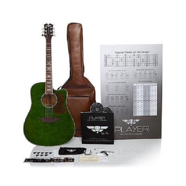 Keith Urban "PLAYER" Tour Guitar 50-piece Package Military Green - Right