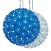 GE Color Choice 100 LED 7.2-in Dual Color Super Sphere Lights, Blue/Cool White