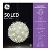GE 5.5-in Hanging Super Sphere Light with White 50 LED Lights, Warm White