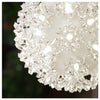 GE 5.5-in Hanging Super Sphere Light with White 50 LED Lights, Warm White