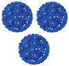 GE 3-Pack LED 5.5" Spheres 50 LEDs in Each Sphere, Blue