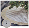 Christmas Tree Skirt with Adjustable Feature 66-60 inches Gold Quilted