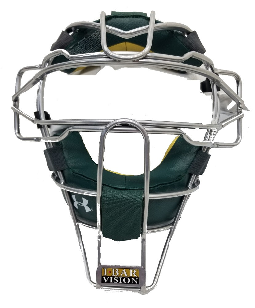 Under Armour Adult Pro Old Style Cather's Mask, Dark Green