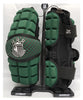 Brine LoPro Superlight Forest Green Lacrosse Arm Guards, Medium