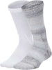 Nike Youth Swoosh Crew Socks (2 Pairs) Black/Anthracite/White Size M 5Y-7Y