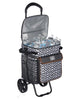 Members Mark Collapsible and Insulated Rolling Tote Gray and White